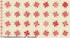 Fabric Pink flowers on deep red cotton fabric - Strawberies and Cream by Laundry Basket Quilts