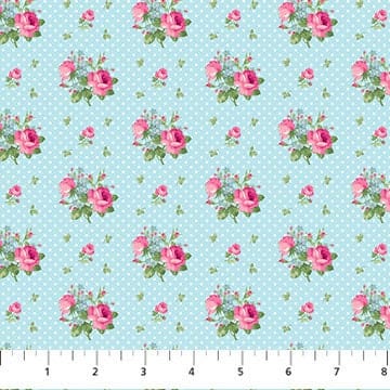 fabric Pink polka dot fabric - Tea for Two - Northcott