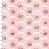 Fabric Pink spring hare rabbit 100% cotton fabric - 'Touch of Spring' 3 Wishes