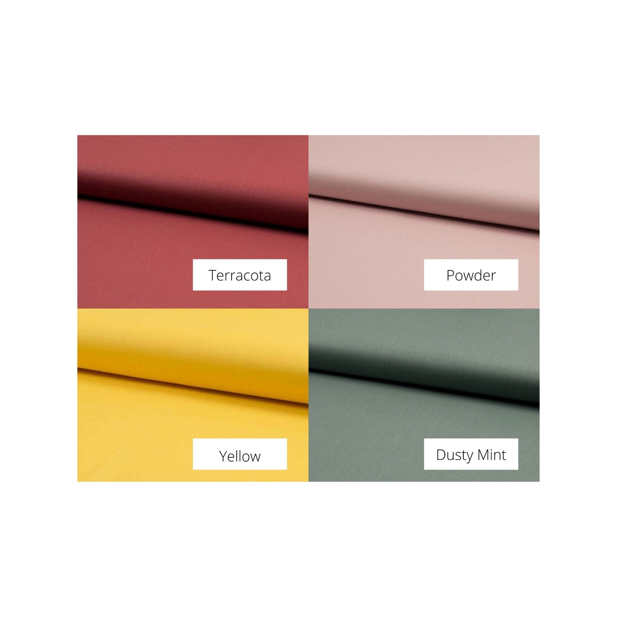 Fabric Plain organic wide cotton fabric - 25 colours