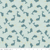 Fabric Polar bears and penguins on navy cotton fabric 'Nice ice baby' Riley Blake