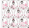 Fabric Princess Castle in the clouds stars on Pink cotton fabric - Craft Cotton Co