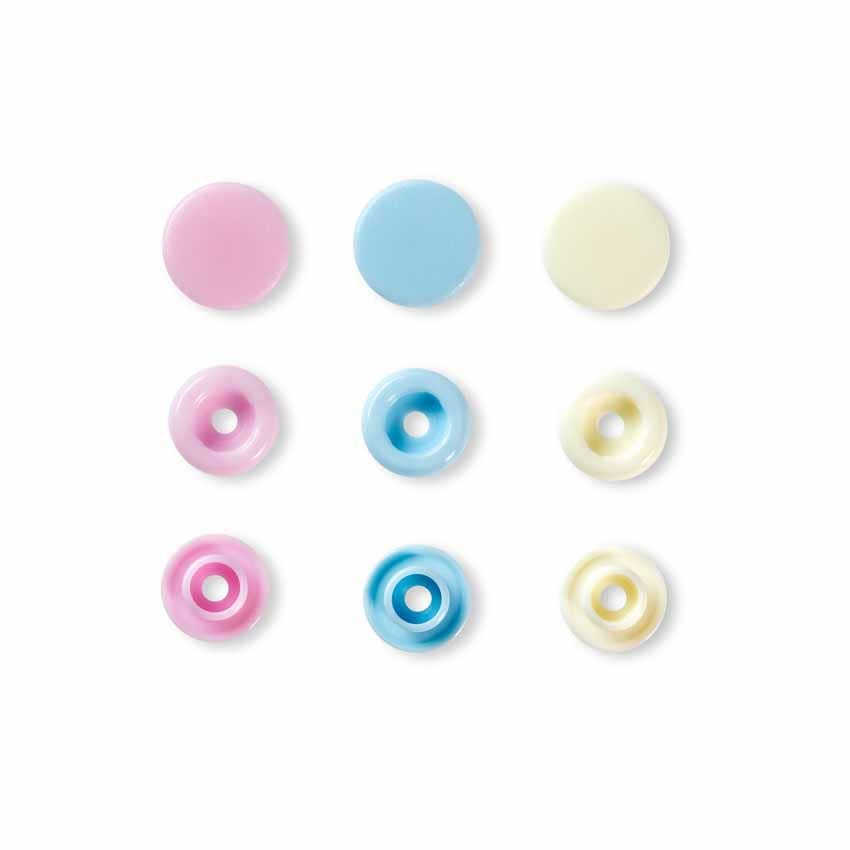 Buttons & Snaps Prym Love 30 colour snaps round pink/blue/yellow 393 007