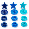 Buttons & Snaps Prym Love 30 colour snaps star assorted blue 393 060