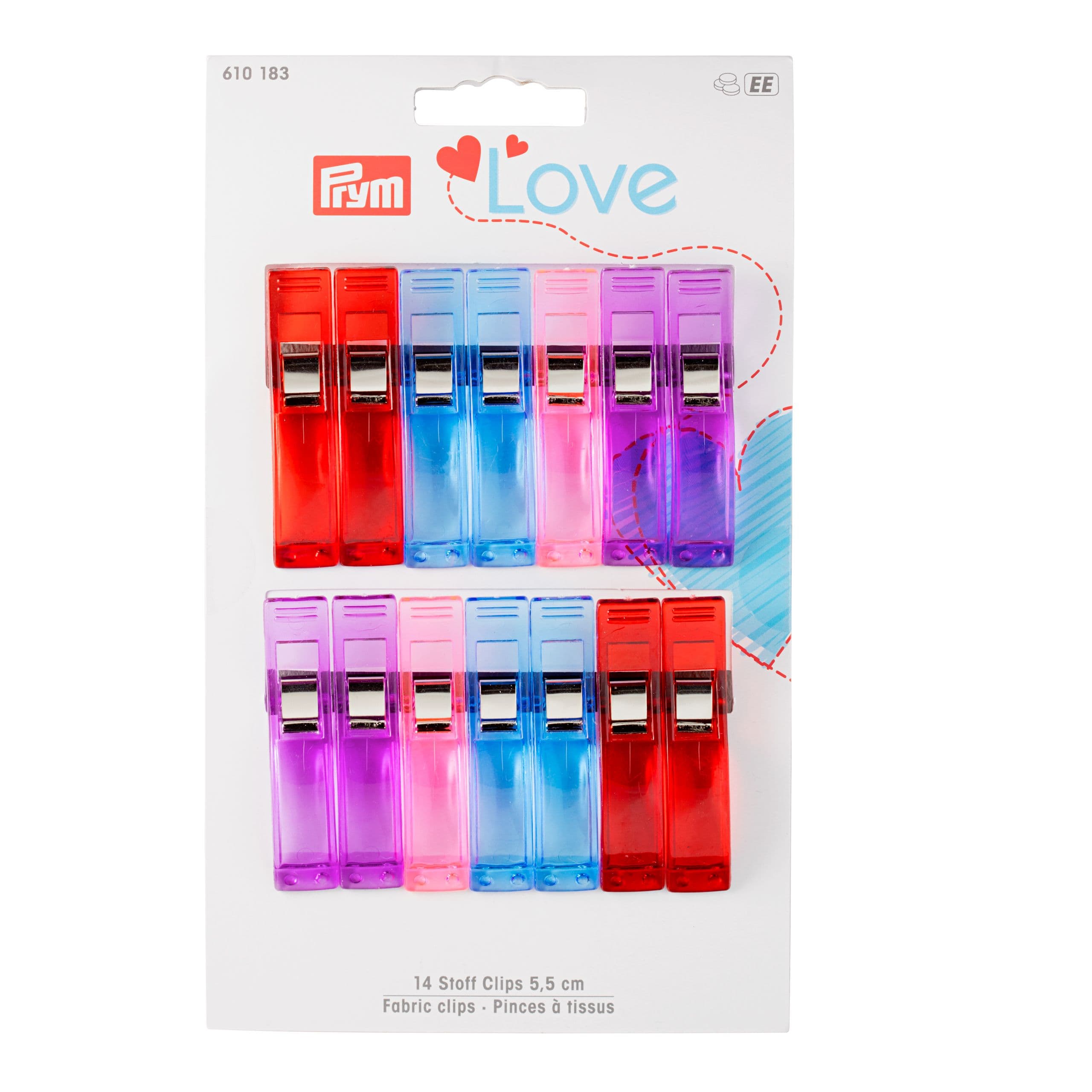 Art & Crafting Tools Prym Love 5.5cm fabric clips