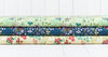 Fabric Rabbits and Chicks on dark blue floral quilting cotton fabric - Bunny Hop by Lewis & Irene