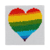 Needlecraft Kits Rainbow Heart Mini Cross Stitch Kit - Stitchfinity