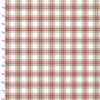 Fabric Red and white tartan plaid cotton quilting fabric - Home for the Holidays by 3 wishes