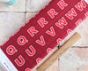 Fabric Red fabric Letters panel for Quilting - Lewis & Irene