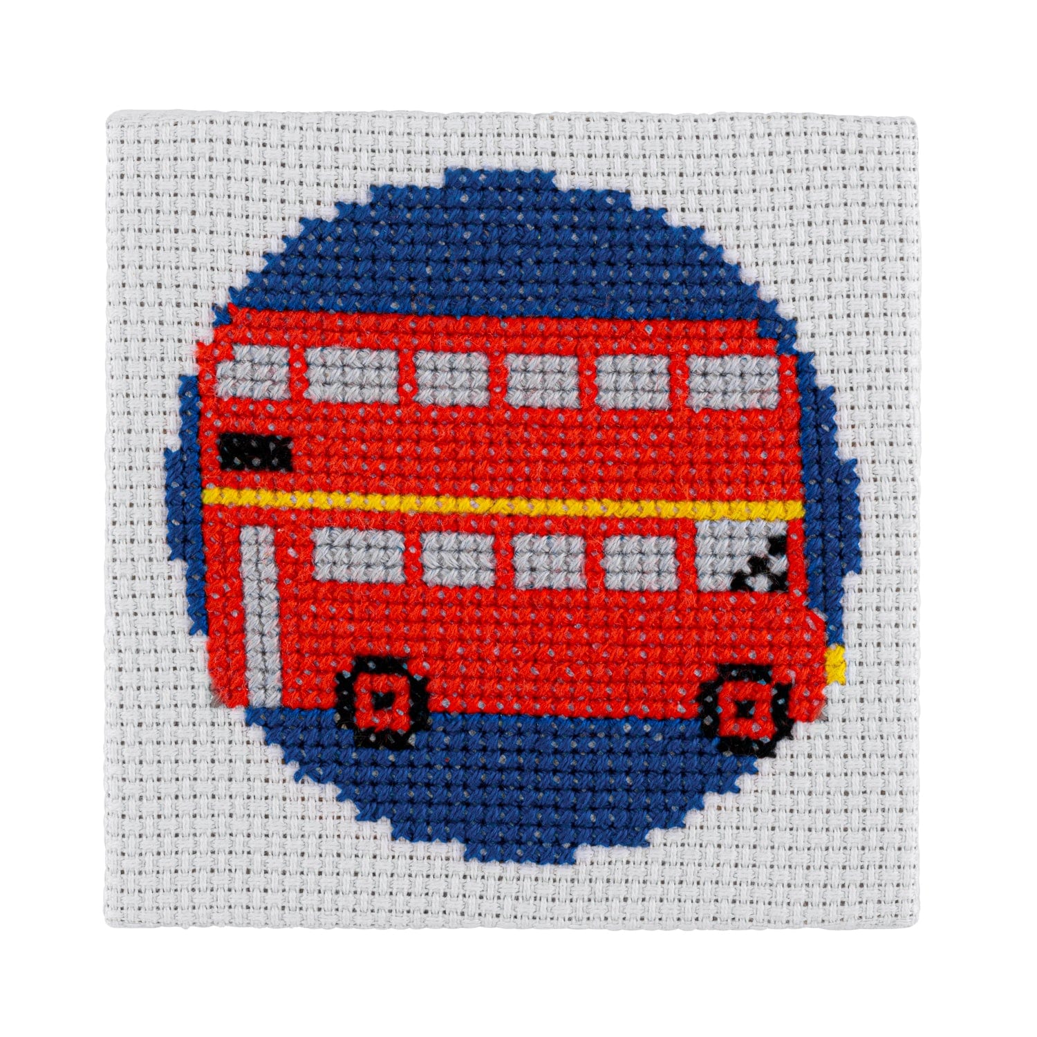 Needlecraft Kits Red London Bus Mini Cross Stitch Kit - Stitchfinity