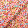 Fabric Red paisley cotton lawn fabric - 'Kaleidoscope' Dashwood Studio