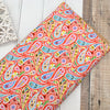 Fabric Red paisley cotton lawn fabric - 'Kaleidoscope' Dashwood Studio