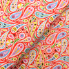 Red paisley cotton lawn fabric - Kaleidoscope by Dashwood Studio