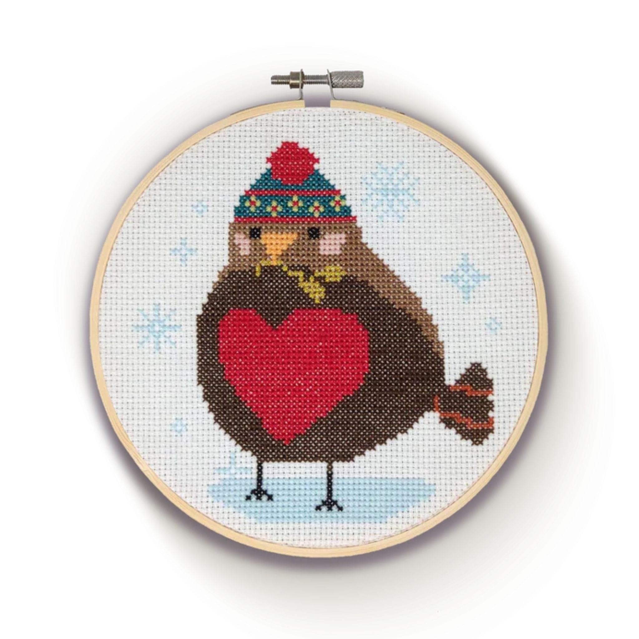 Needlecraft Kits Robin cross stitch Kit - The Crafty Kit Co.