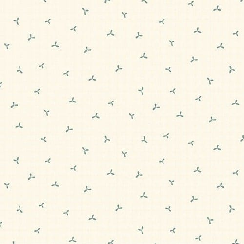 Fabric Rose pink flowers on cream cotton fabric - Market Garden - Henry Glass