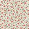 Fabric Rose pink flowers on grey cotton fabric - Market Garden - Henry Glass