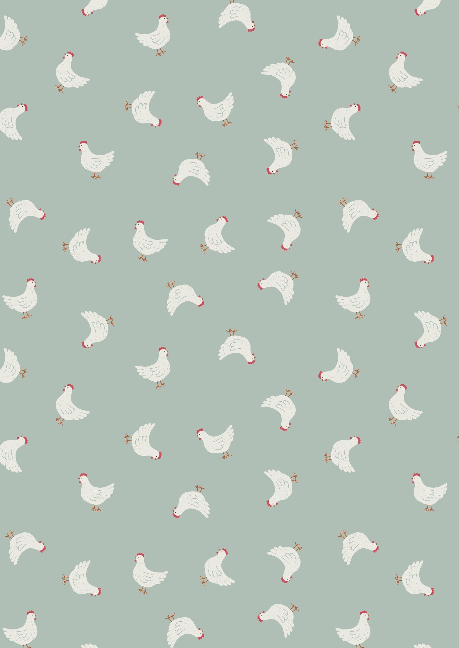 Fabric Scottish Highland sheep on beige cotton fabric - Country Life Reloved by Lewis & Irene