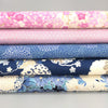 fabric Silver & blue floral cotton fabric - Imperial Collection 18 by Robert Kaufman