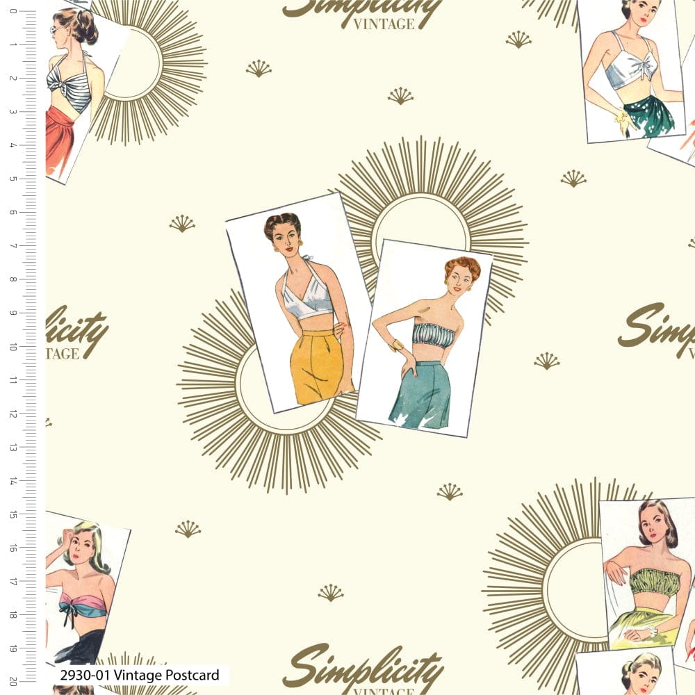 Fabric Simplicity Patterns floral - Craft Cotton Co