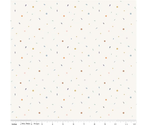 Fabric Small Animals on Pale Blue cotton fabric - Little Things by Riley Blake
