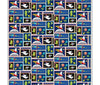 Fabric Spaceman and rockets cotton fabric - Blast Off by Henry Glass