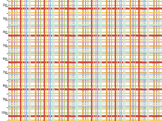 Fabric Striped nursery brushed cotton flannel  fabric - Welcome to the Jungle by 3 Wishes