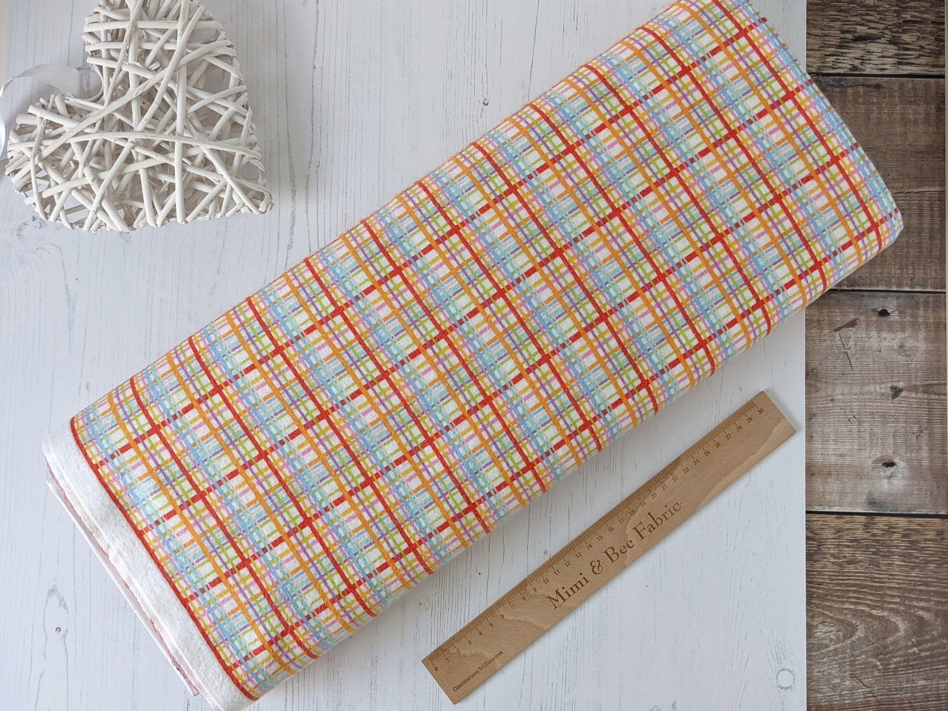 Fabric Striped nursery brushed cotton flannel  fabric - Welcome to the Jungle by 3 Wishes