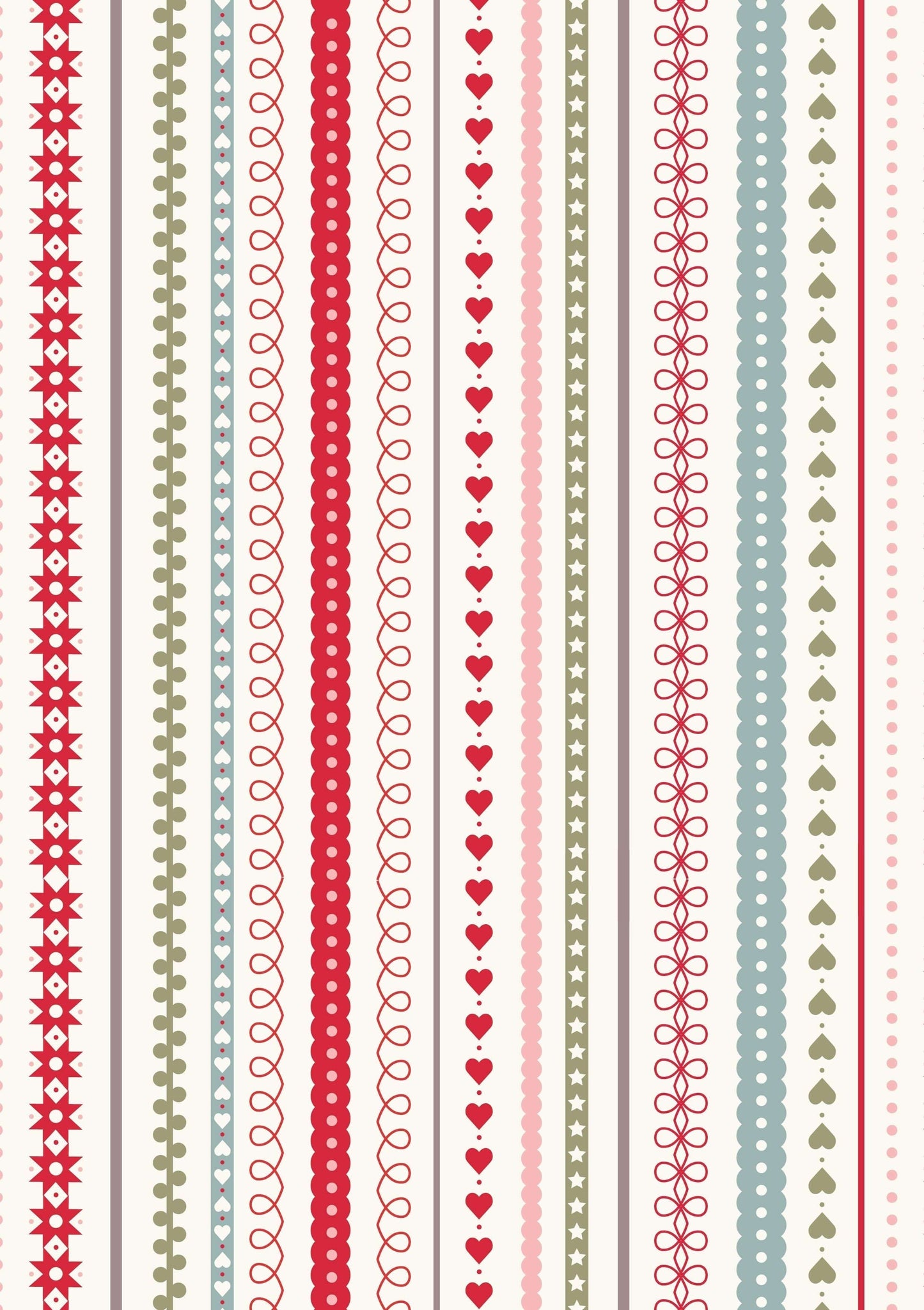 Fabric Stripes on dark cotton fabric - Gingerbread Season by Lewis & Irene