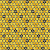 Fabric Sunflowers and Honey by Makower - Sunflower heads black 2/9986 L