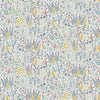 Fabric Swallows birds in the clouds light blue 100% cotton - Heather and Sage by Makower