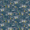 Fabric Swallows birds in the clouds light blue 100% cotton - Heather and Sage by Makower