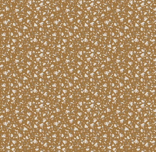 Fabric Terrazzo stone pale brown 100% cotton fabric - Fabric Editions