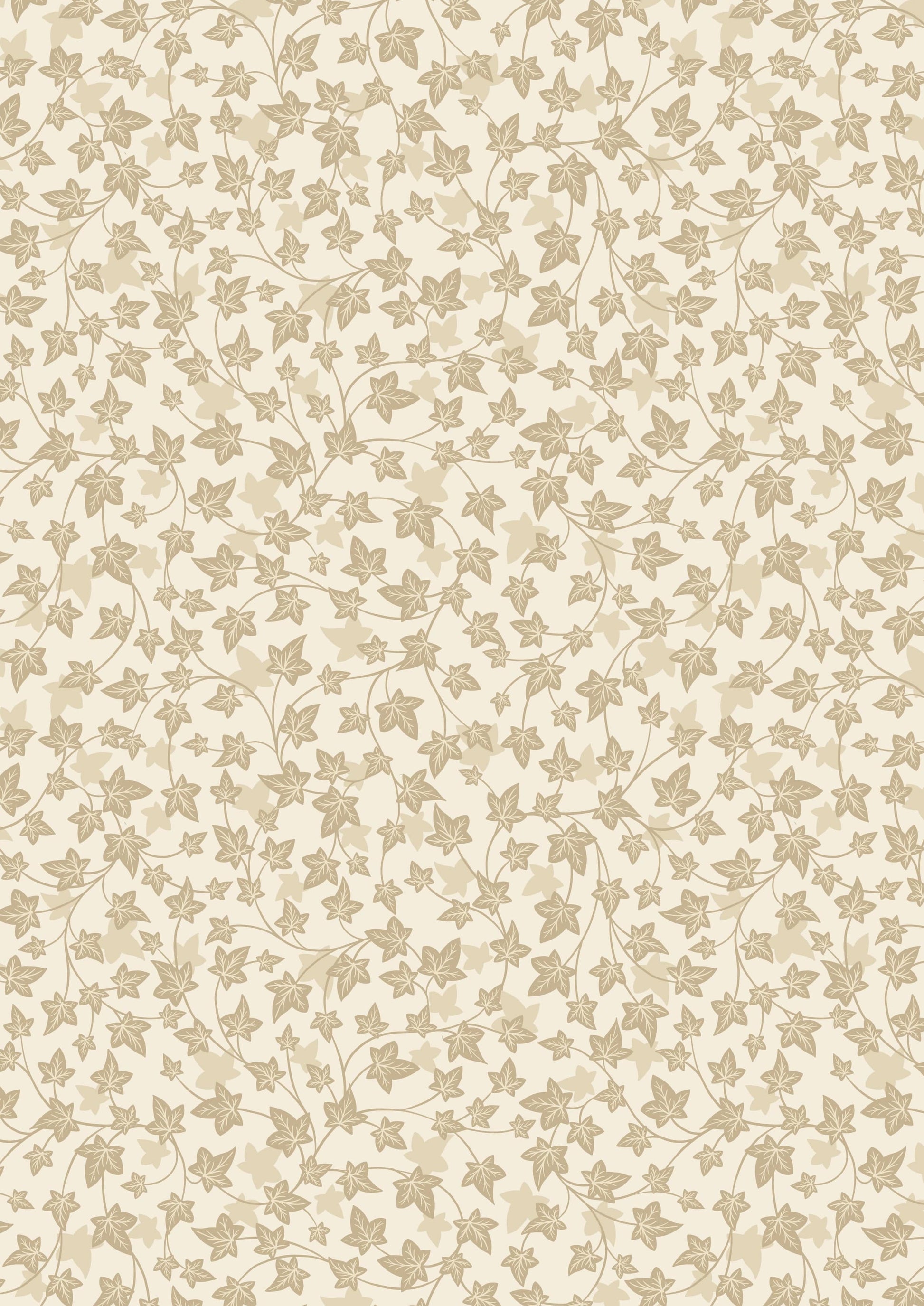 Fabric Toadstools on rust cotton fabric - Evergreen - Lewis & Irene