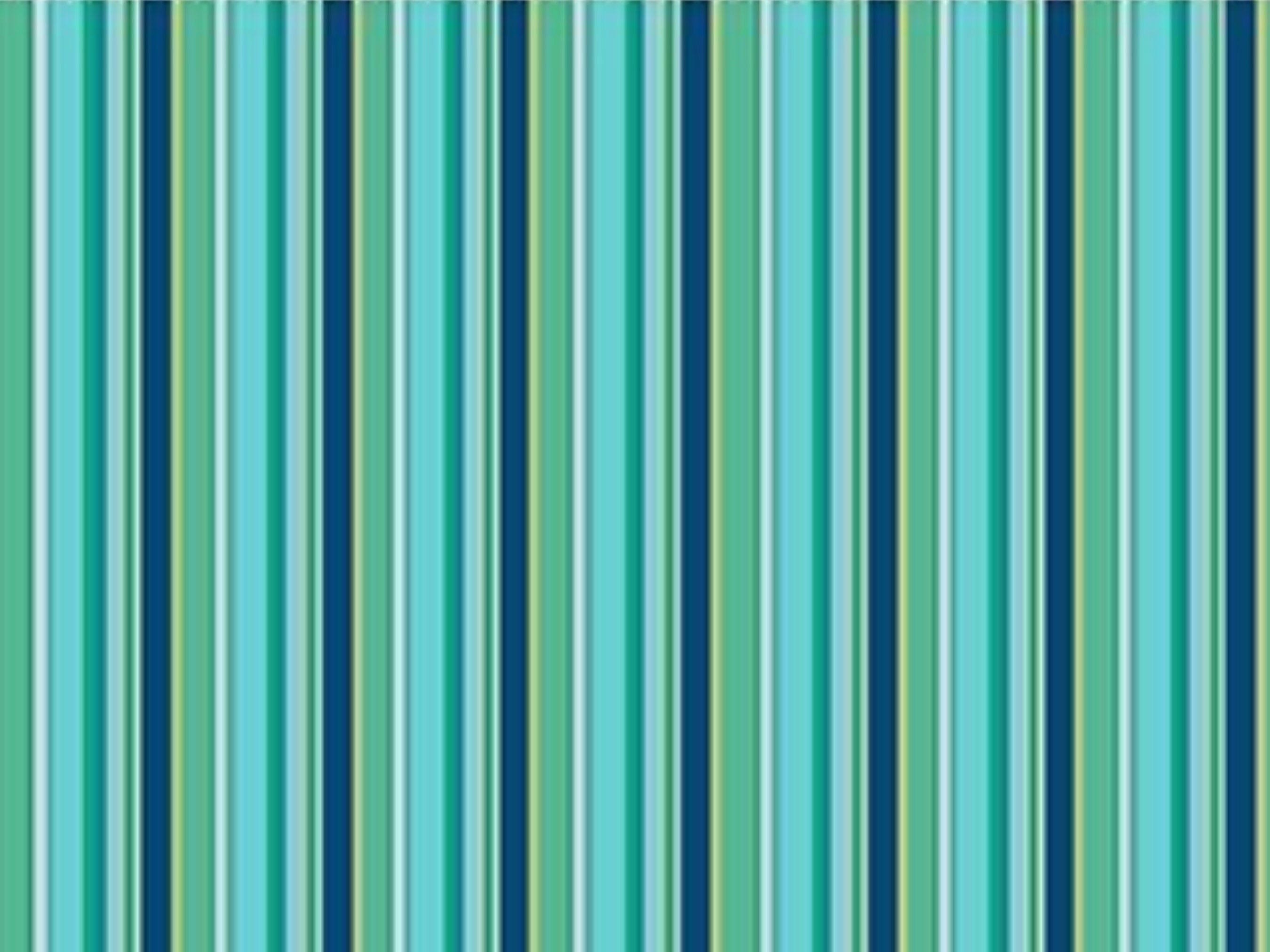 Fabric Turquoise striped 'Peacock Garden' 100% cotton fabric - Clothworks