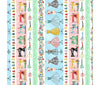 Fabric Vintage sewing on green cotton - 'A Stitch In Time' Michael Miller