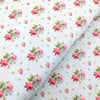 fabric Vintage style pink roses on a pale blue polka dot fabric - Tea for Two - Northcott
