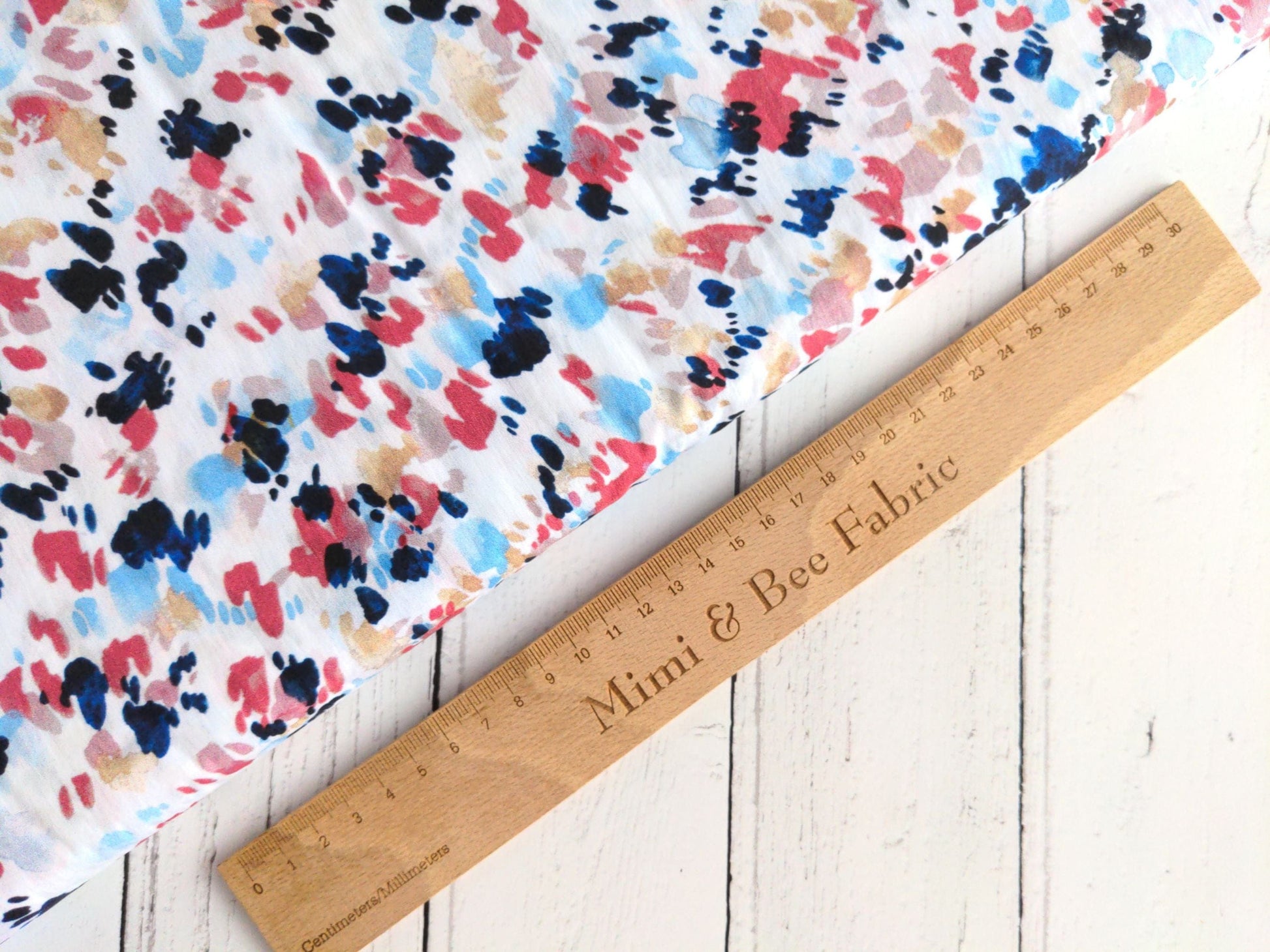 Fabric White speckled cotton Lawn fabric - Flourish by Dashwood Studio