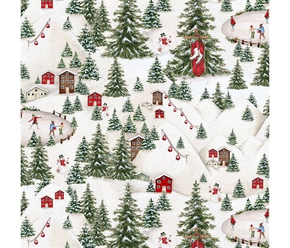 Fabric Winter chalet cotton fabric - Making Spirits Bright by Blank Quilting