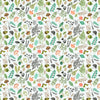 Forrest Animals cotton fabric cot panel  - 'Imagine' Clothworks