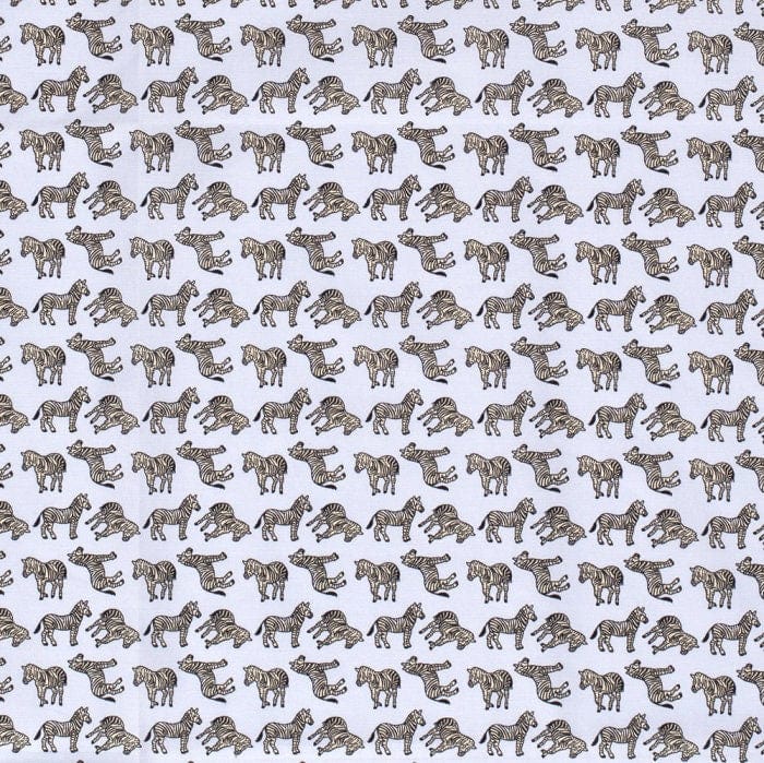 Fabric Zebras safari fabric on pale blue 100% cotton wide fabric